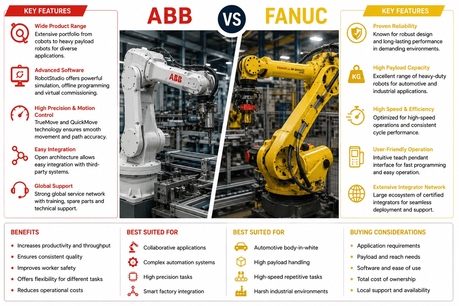 ABB vs Fanuc Robots: Which One is Better for Your Industrial Automation Needs?